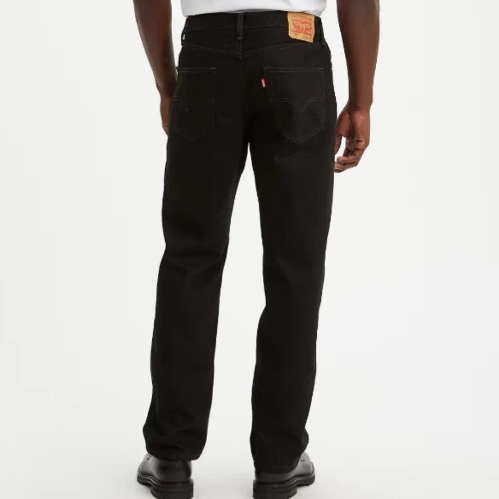 Levi's 550 Faded Black Relaxed Fit straight Leg Jeans Size Men's 46x32 - Picture 2 of 14